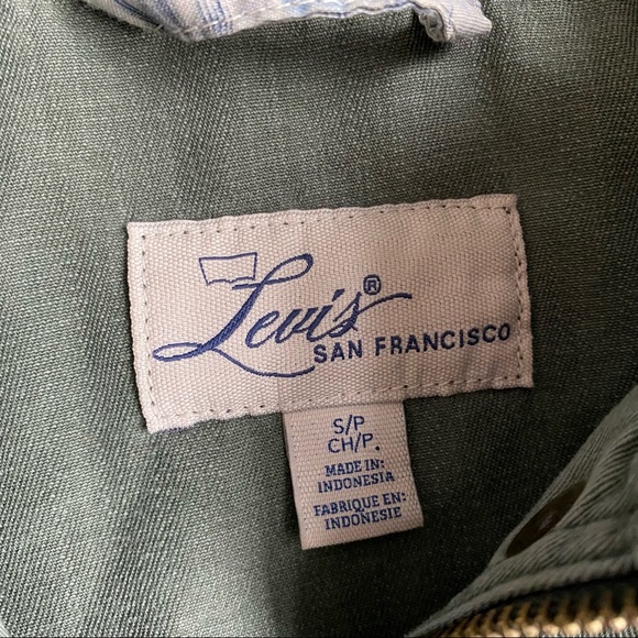 Levis Military Field Jacket Small Olive Green Cotton Fatigue Lightweight Utility - Picture 4 of 11